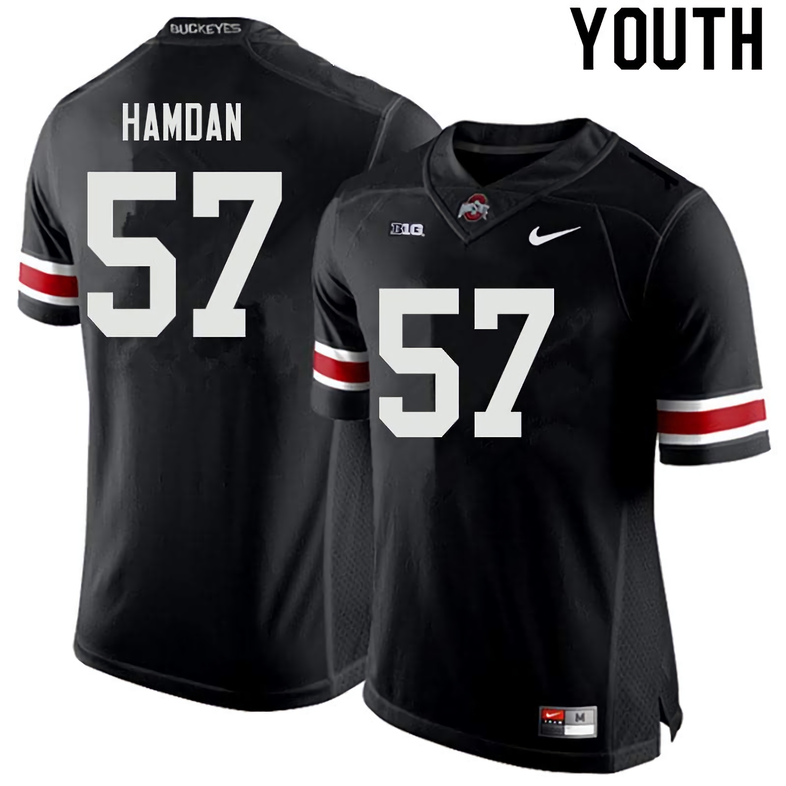 Zaid Hamdan Ohio State Buckeyes Youth NCAA #57 Nike Black College Stitched Football Jersey MOK1356DK